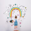 Girl Painting Rainbow